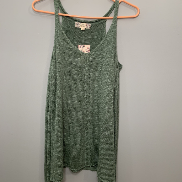 Juniors' Pink Republic Cold-Shoulder Sweater - Picture 2 of 5